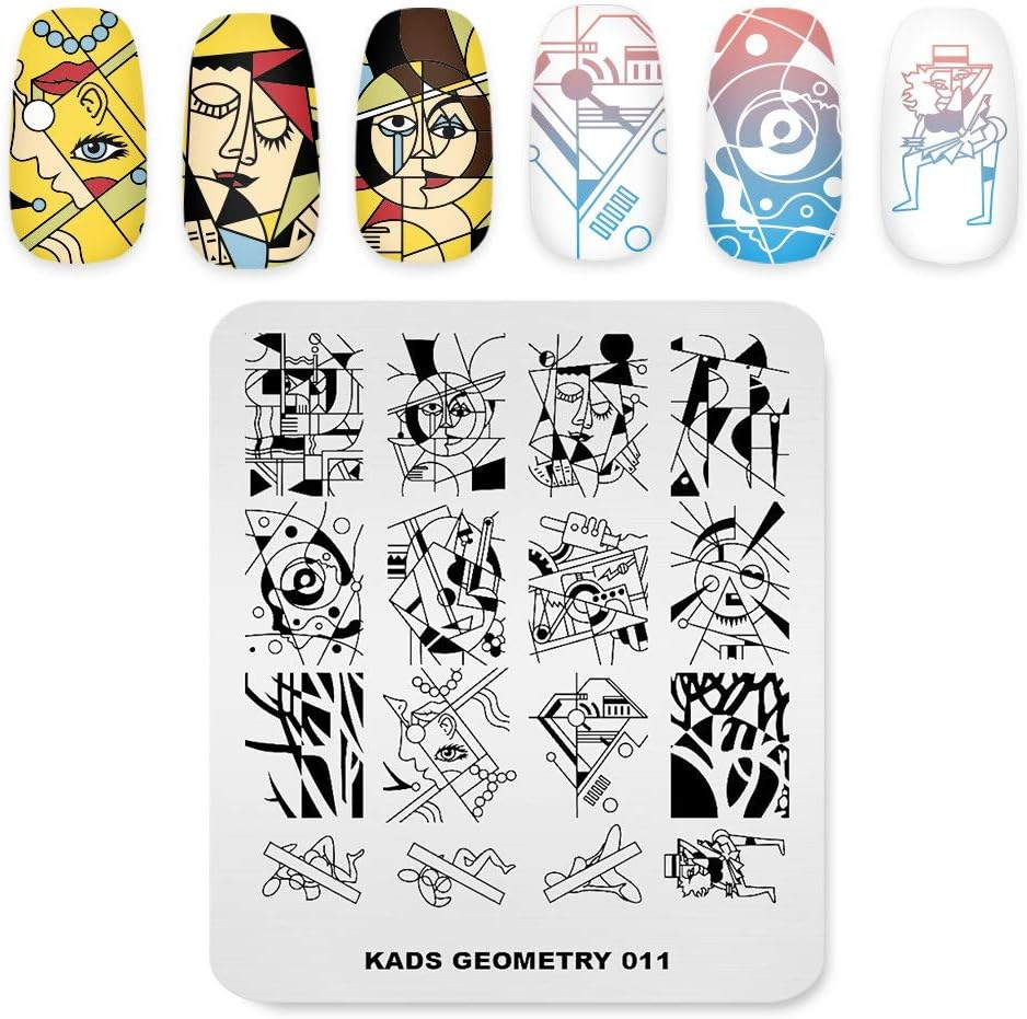 KADS Nail Art Stamping Plate Nail Template Nail Art Design Tool Nail DIY Design Image Plate (GE011)