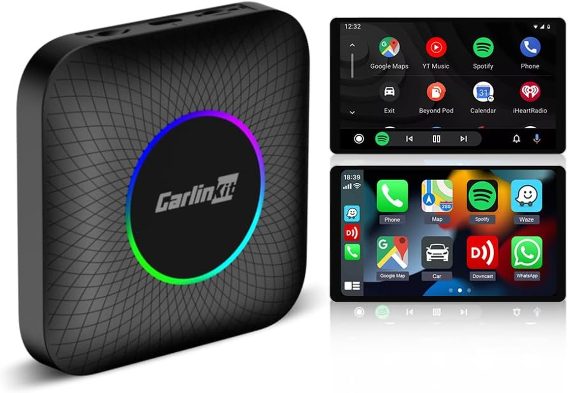 Carlinkit Android 13.0 Tbox LED, Carplay AI Box, Wireless Carplay/Android Auto Adapter, QCM6225 Chip/8 Cores/8+128Gb, Supports Youtube/Netflix/Tiktok, Only Suitable for Factory Wired Carplay Cars image number 6