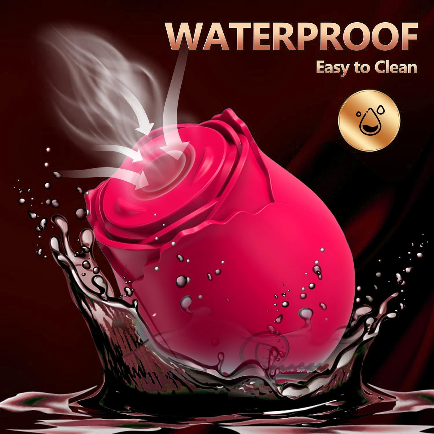 Sex Toys Vibrator Rose Toy Clit Sucker 10 Suction Modes Vibrator for Women, Adult Sex Toy with Powerful Stimulation, Sexual Wellness Products for Clitoral & Vaginal Pleasure (Red-Mg1) image number 1