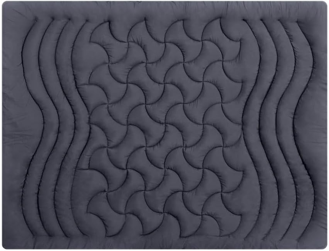 Giselle Bedding 1000GSM Mattress Topper Queen Size, 3-Zone Pillowtop Toppers Hotel Style Cover Washable Hypoallergenic Underlay Fitted Deep Pocket Breathable Pillow Top Mattress for Back Pain image number 4