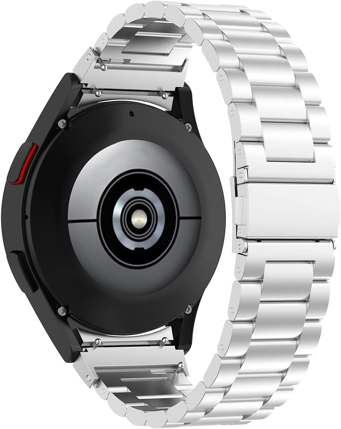 T Tersely Strap for Samsung Galaxy Watch 7/FE/6/5/4 40Mm 44Mm, 20Mm Solid Stainless Steel Metal Band for Watch 6/4 Classic 43Mm 47Mm/42Mm 46Mm, Watch 5 Pro 45Mm, Business Style for Men Women image number 3