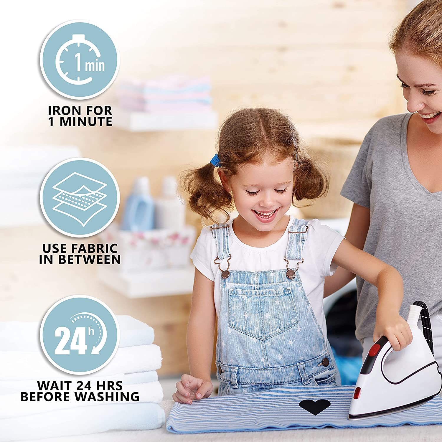 Johnson & Smith Iron on Patches - 12-Piece Iron on Patch for Clothing, Fabric Repair - Adhesive Fabric Patches - Easy to Use, No Sewing Needed - Cool Oval Patches &ndash; Green and Navy - Khaki,Multi-Color image number 2