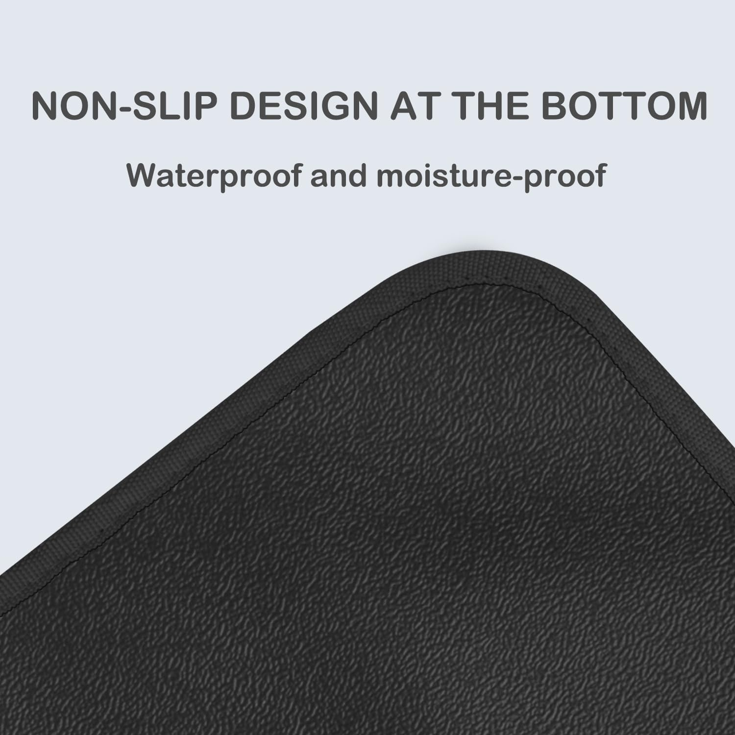 Truepal Foldable Cat Litter Box & Double-Layer Cat Litter Mat 65 X 45 Cm Pet Toilet (Black) image number 2