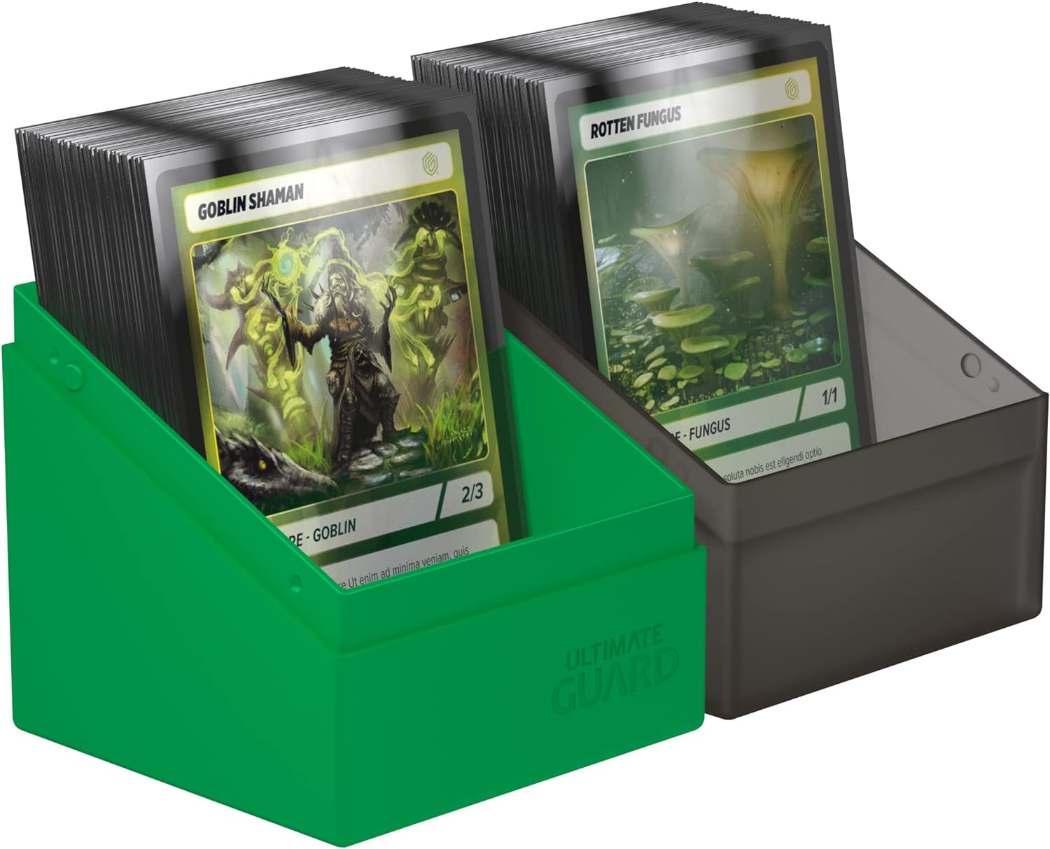 Ultimate Guard 100+ Synergy Boulder Deck Case, Black/Green image number 6