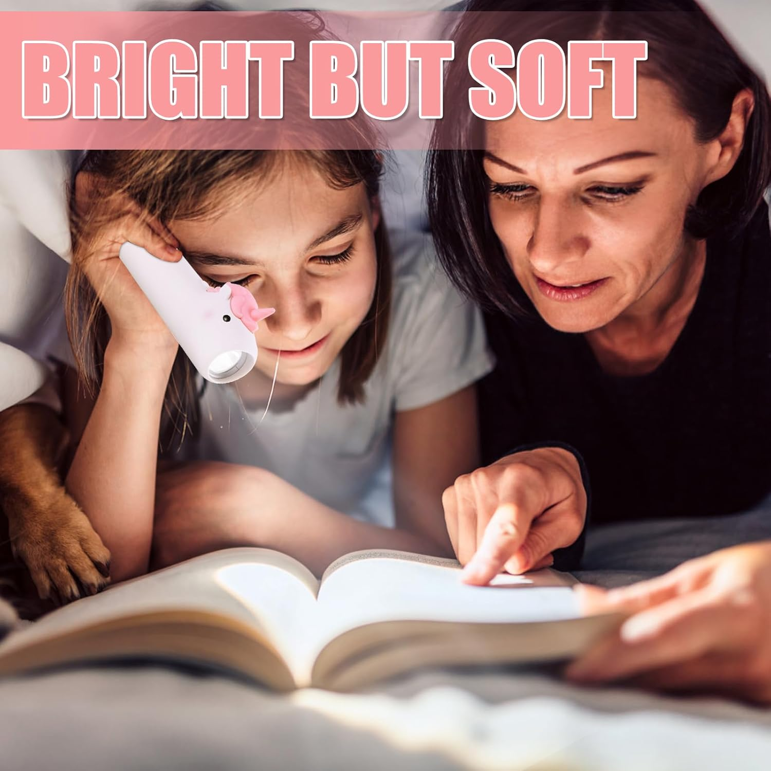 Yuragim Rechargeable Torch, Unicorn LED Children'S Torch, High Lumen & Dimmable & Strobe 3 Modes Torch Rechargeable Silicone Torch for Children Camping, Hiking, Emergencies, Outdoor image number 4