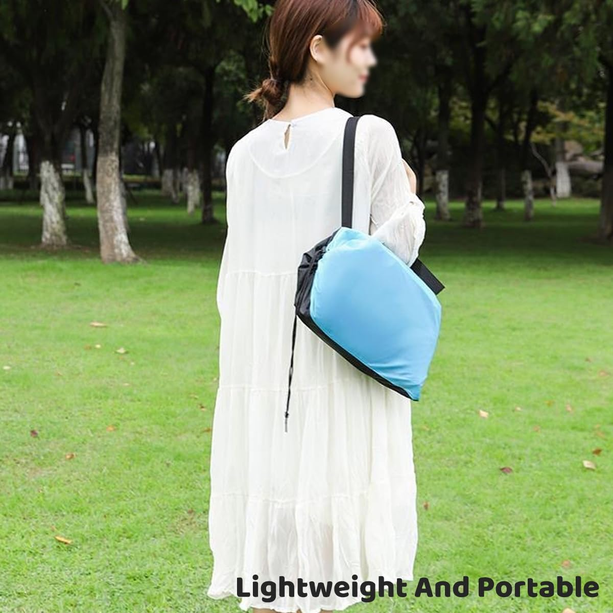 AIMALL Outdoor Inflatable Sofa with Pillow, 90.55" Portable Air Bed Couch for Camping, Folding Waterproof Oxford Lounger for Music Festivals, Beach, Travel image number 6