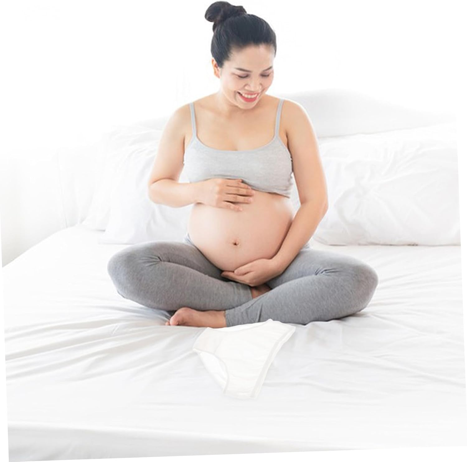 Totority 4Pcs Maternity Cotton Underwear Disposable for Pregnant Women Breathable Cotton Underpants for Postpartum Recovery image number 4