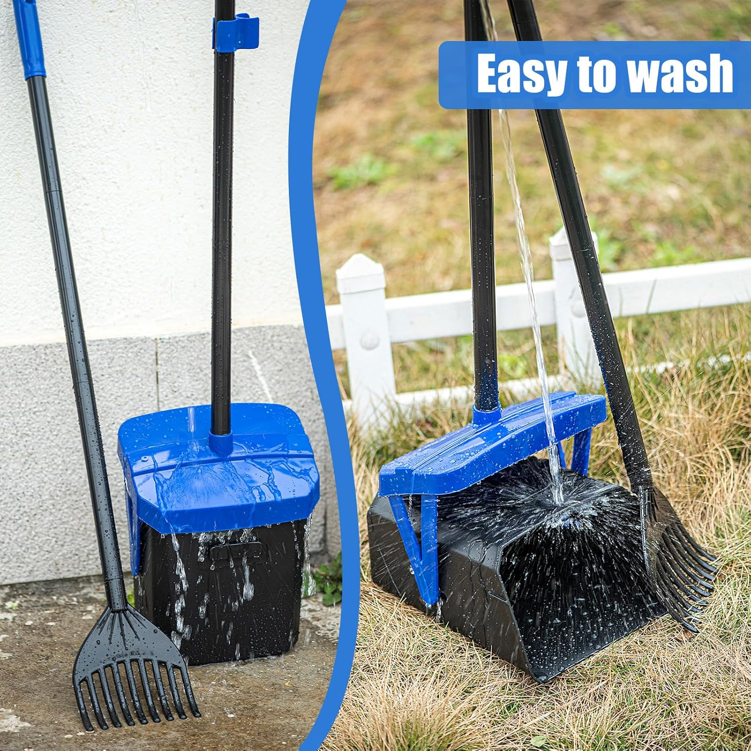 TIMINGILA Pooper Scooper Swivel Bin & Rake for Large Medium Small Dogs Non-Breakable Dog Poop Scooper with 20 Waste Bags Easy to Clean Pet Waste Use for Yard, Grass, Dirt or Gravel - Pet Supplies image number 3