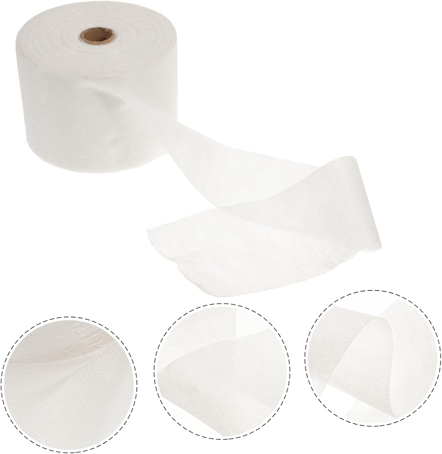 ARTIBETTER Tarcoal Tape Roof Tape Rv Repair Mesh Membrane Fabric Sheet for Drywall Repair image number 5