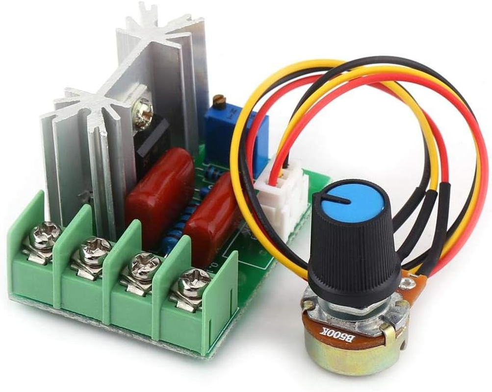 AC Voltage Regulator Dimmer 2000W SCR Electric Voltage Regulator Motor Speed Controller Light Dimmer Governor Temperature Power image number 3