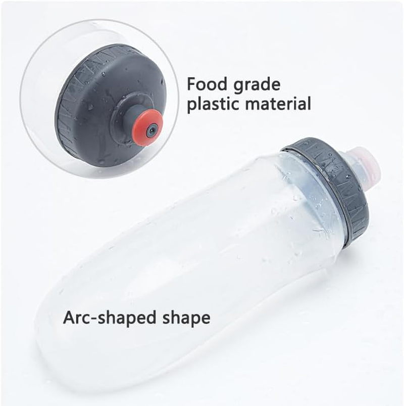 Running Hydration Vest with 500Ml Soft Flask, Waterproof Phone Pocket, Lightweight Hydration Pack, Adjustable No-Bounce Straps for Trail Running, Marathon, Cycling