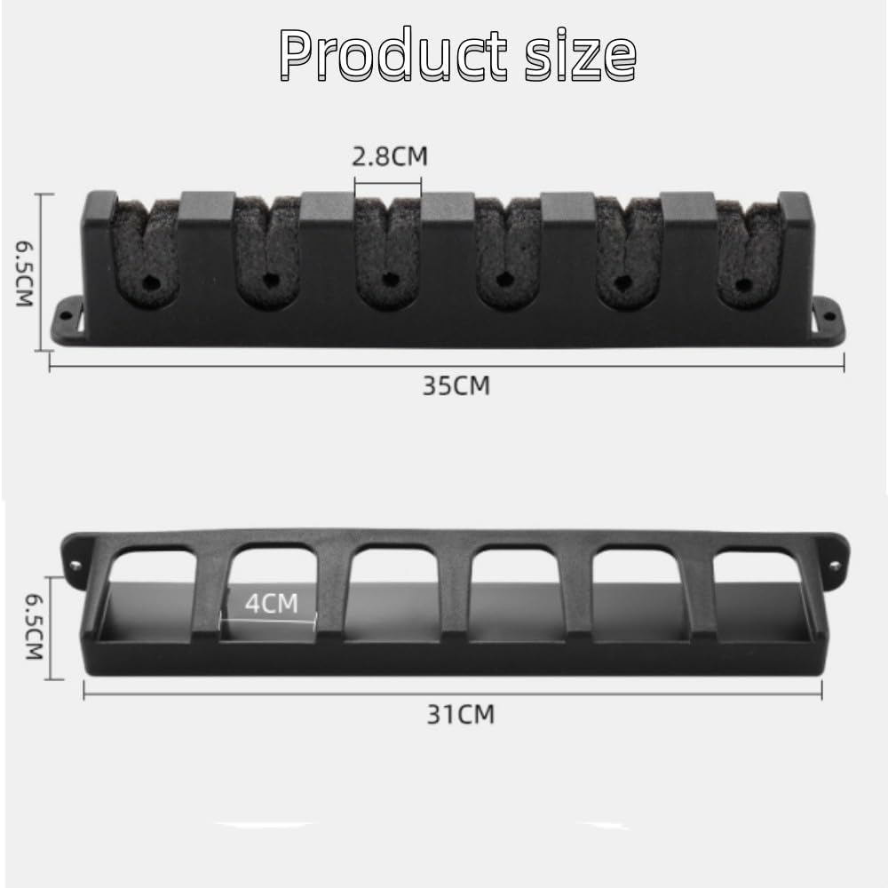 Wall Mounted Fishing Rod Holders, Vertical Rod Rack, Fishing Pole Holders, Fishing Pole Rack Fish Pole Holder for Garage, Wall, Ceiling Rod Stand Storage image number 3