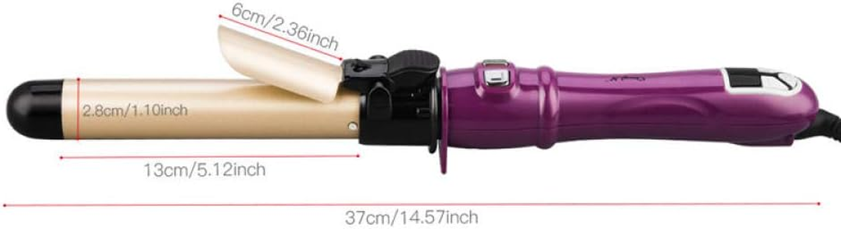 Curling Iron 28Mm Auto Hair Curler Ceramic Rotating Curling Iron Waver Pear Flower Cone Curling Wand Curl Roller Wave Hair Curly Tool-B image number 2