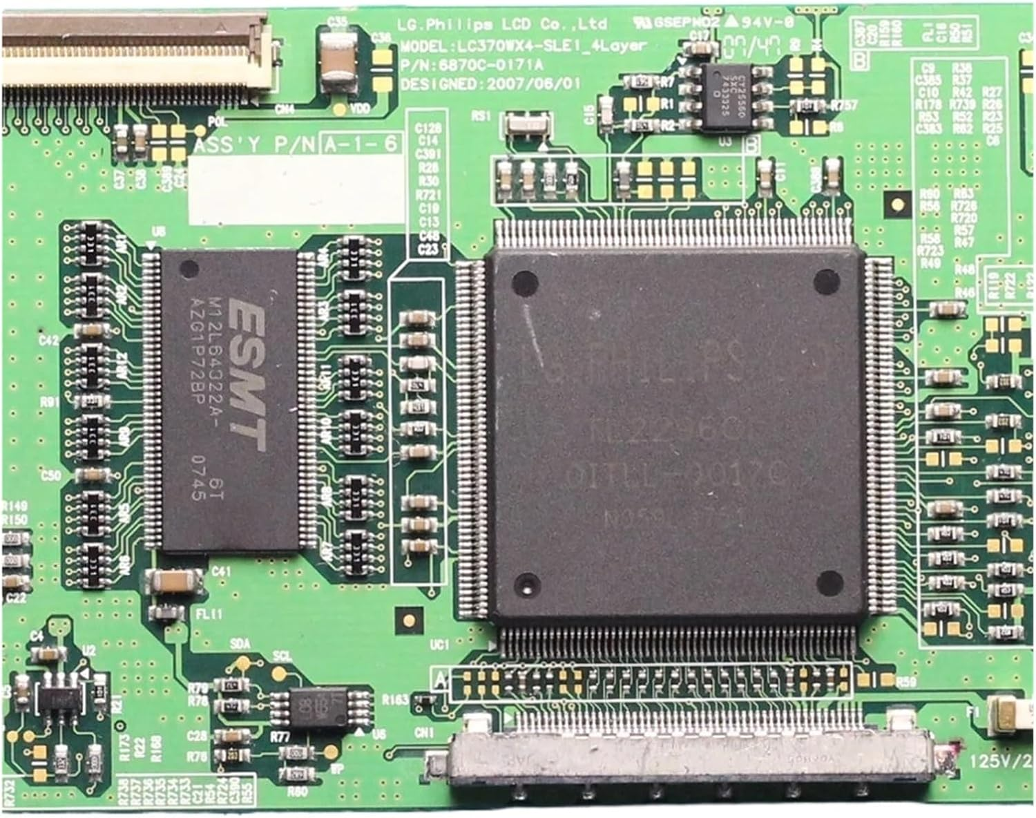 T-Con Board 6870C-0171A LC370WX4-SLE1 Logic Board Card TV Mainboard 6870C 0171A 6870C0171A Lc370Wx4Sle1 Lg LCD Tv T Con Board image number 1