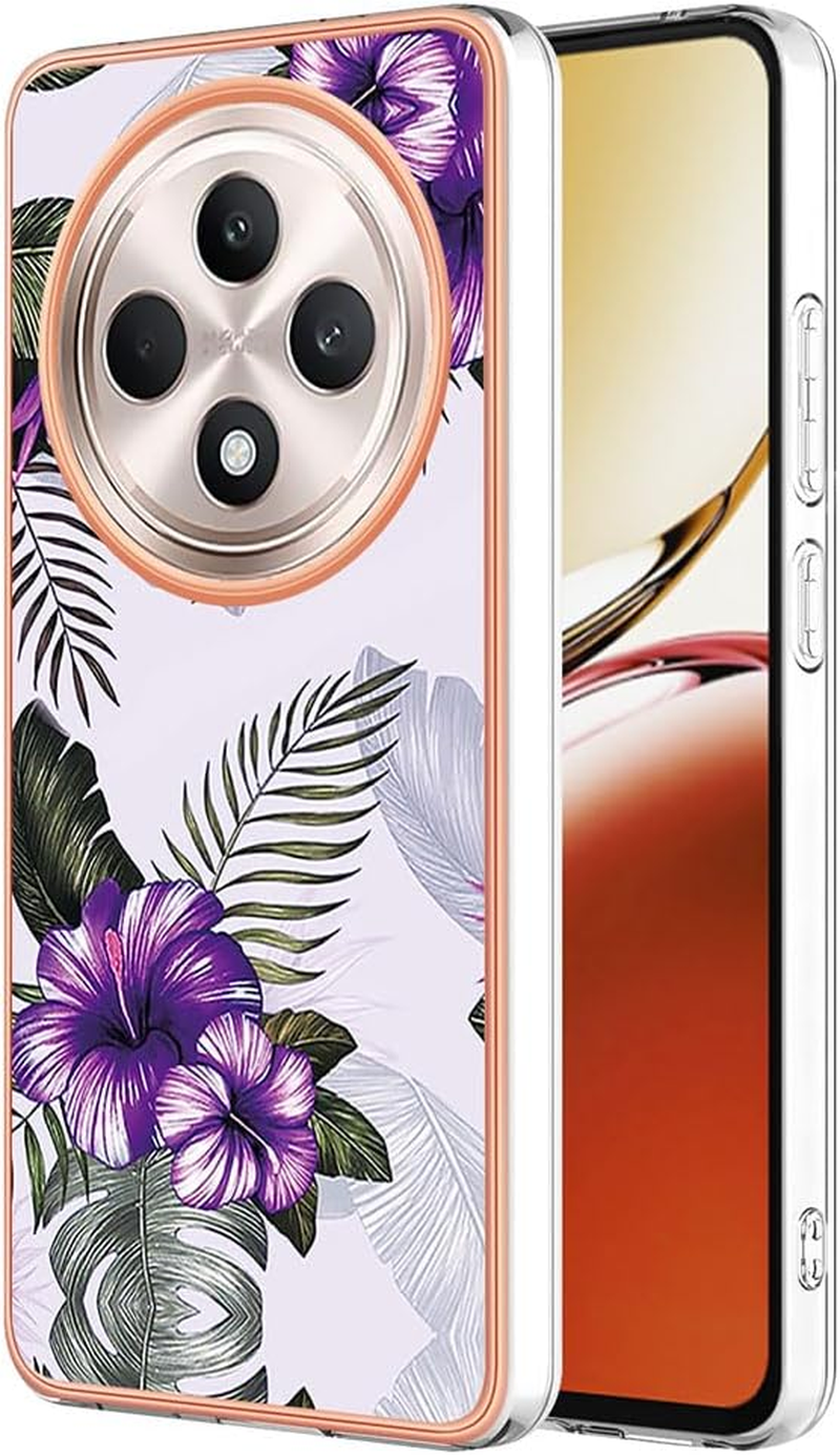 SEAHAI Case for OPPO Reno 12F 4G / OPPO Reno 12 FS 5G (Reno12 F 5G), Colourful Pattern Ultra Thin Shiny Soft Silicone TPU Shockproof Mobile Phone Case Cover Flexible Mobile Phone Case Protective Cover