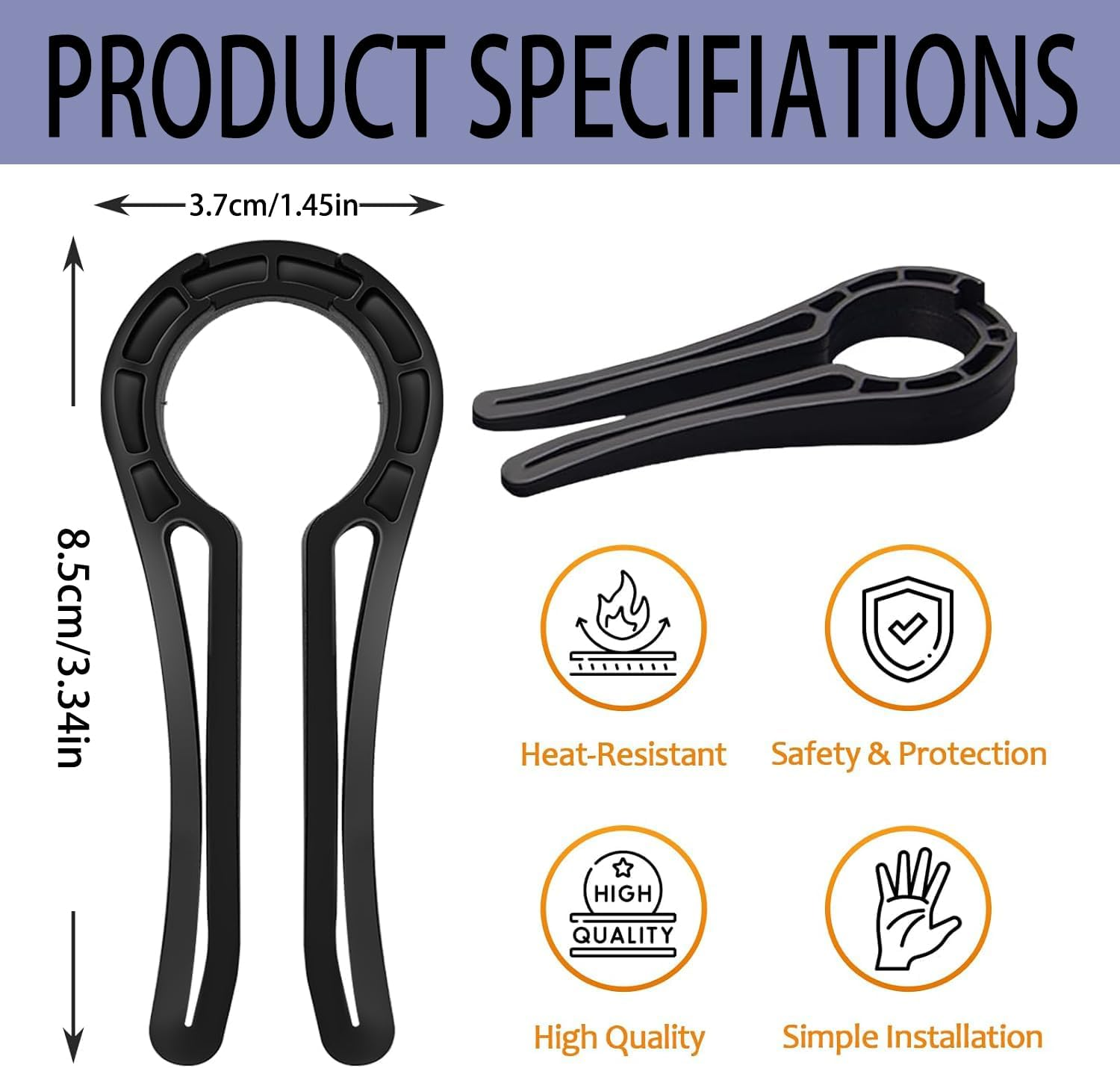 5 PCS of Lexizuo Gas Stove Knob Locks - Oven Knob Child Safety Cover, Baby-Proof Plastic Lock, Easy-To-Use Kitchen Safety Guards image number 3