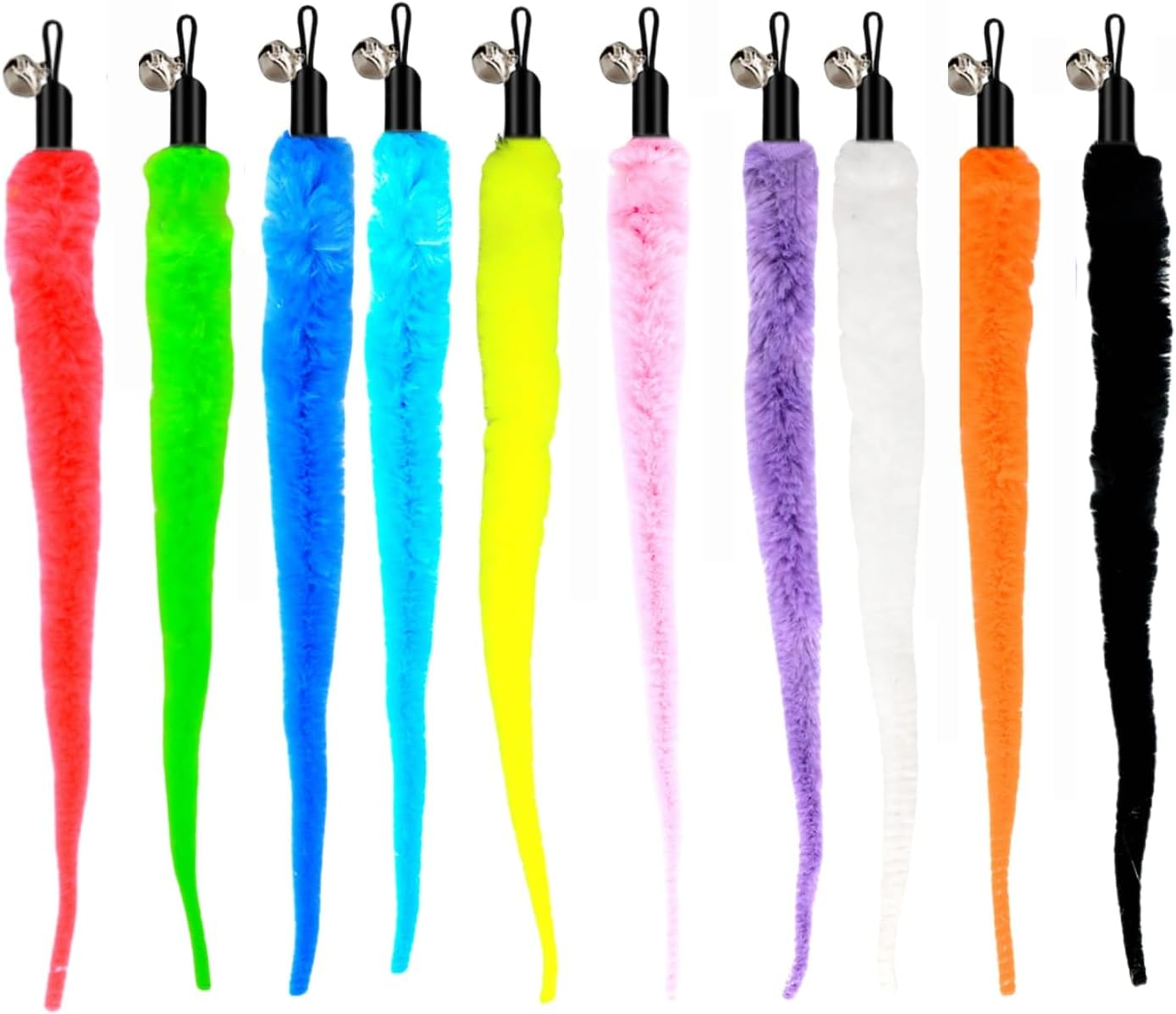 10 Packs of Worm Cat Toy Filling, Colorful Interactive Teasing to Replace Indoor Cats and Kittens image number 3