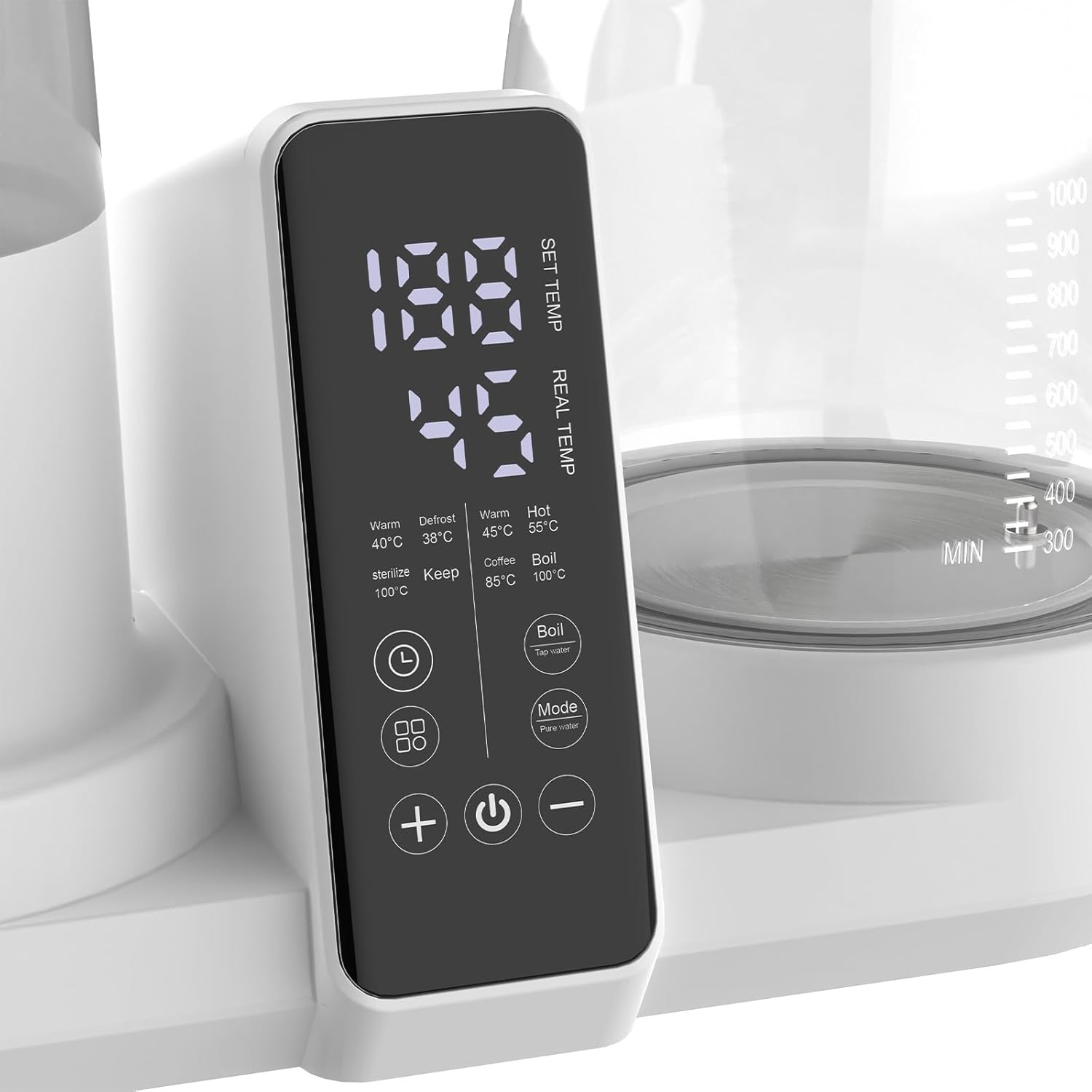 Baby Bottle Warmer, 8-In-1 Portable Instant Baby Milk Warmer with 24H Keep Warm, with Thaw, Sterili-Zing, Heat Baby Food Jars for Breastmilk, Formula, Tea, Coffee image number 1