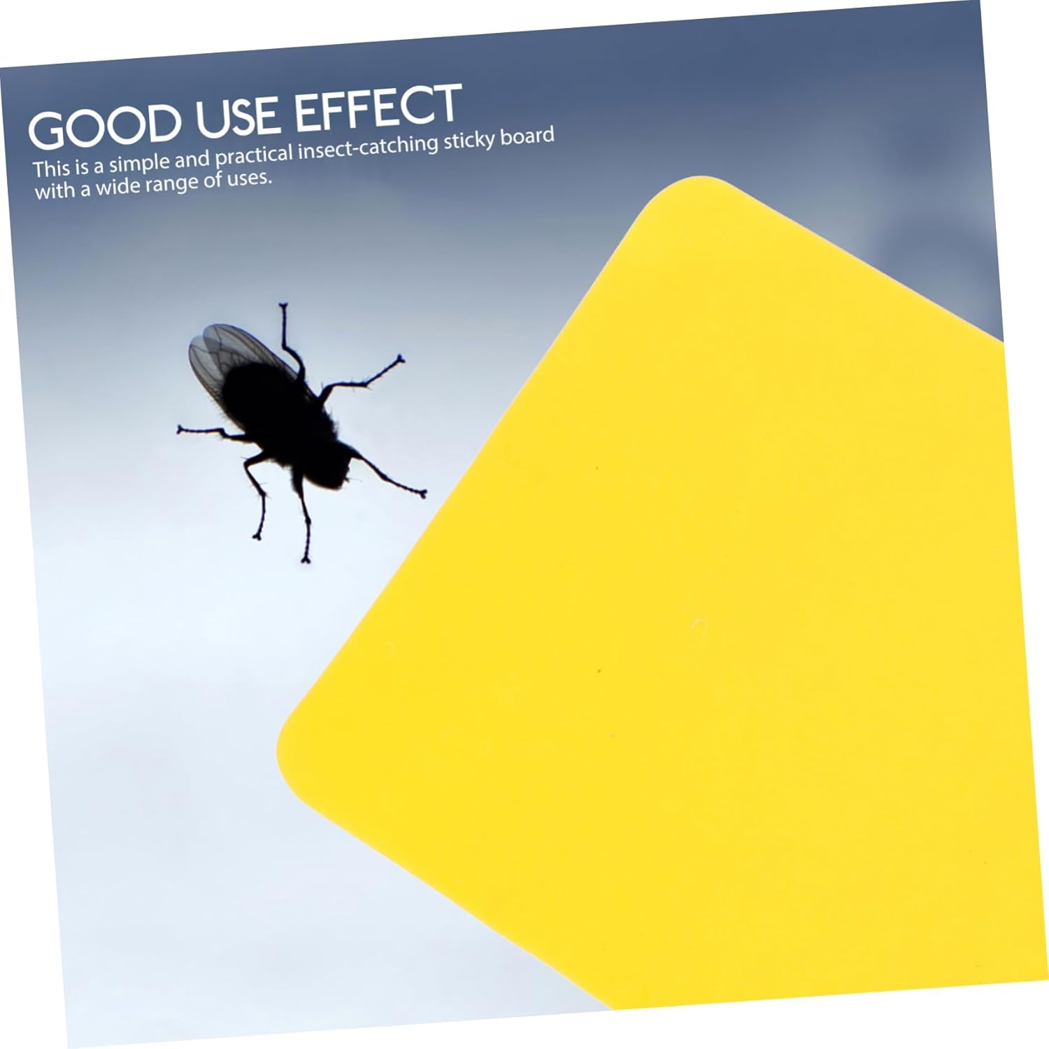 BUTIFULSIC 24Pcs Flying Kit Universal Boards Sticky Boards Bugs Sticky Boards Gardening Supply Paper Yellow