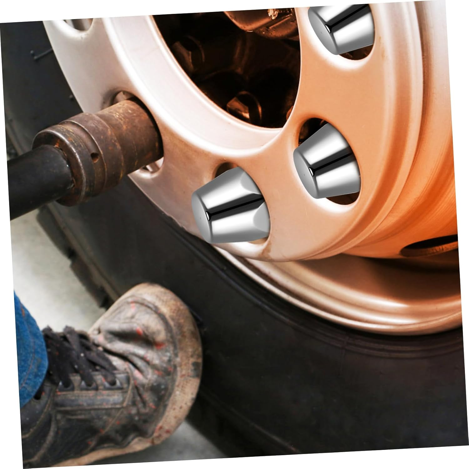 20Pcs Lug Nut Covers for Semi Trucks Easy Install Caps for Trailer Lug Nuts for Truck Wheels Versatile Accessory for Models image number 2