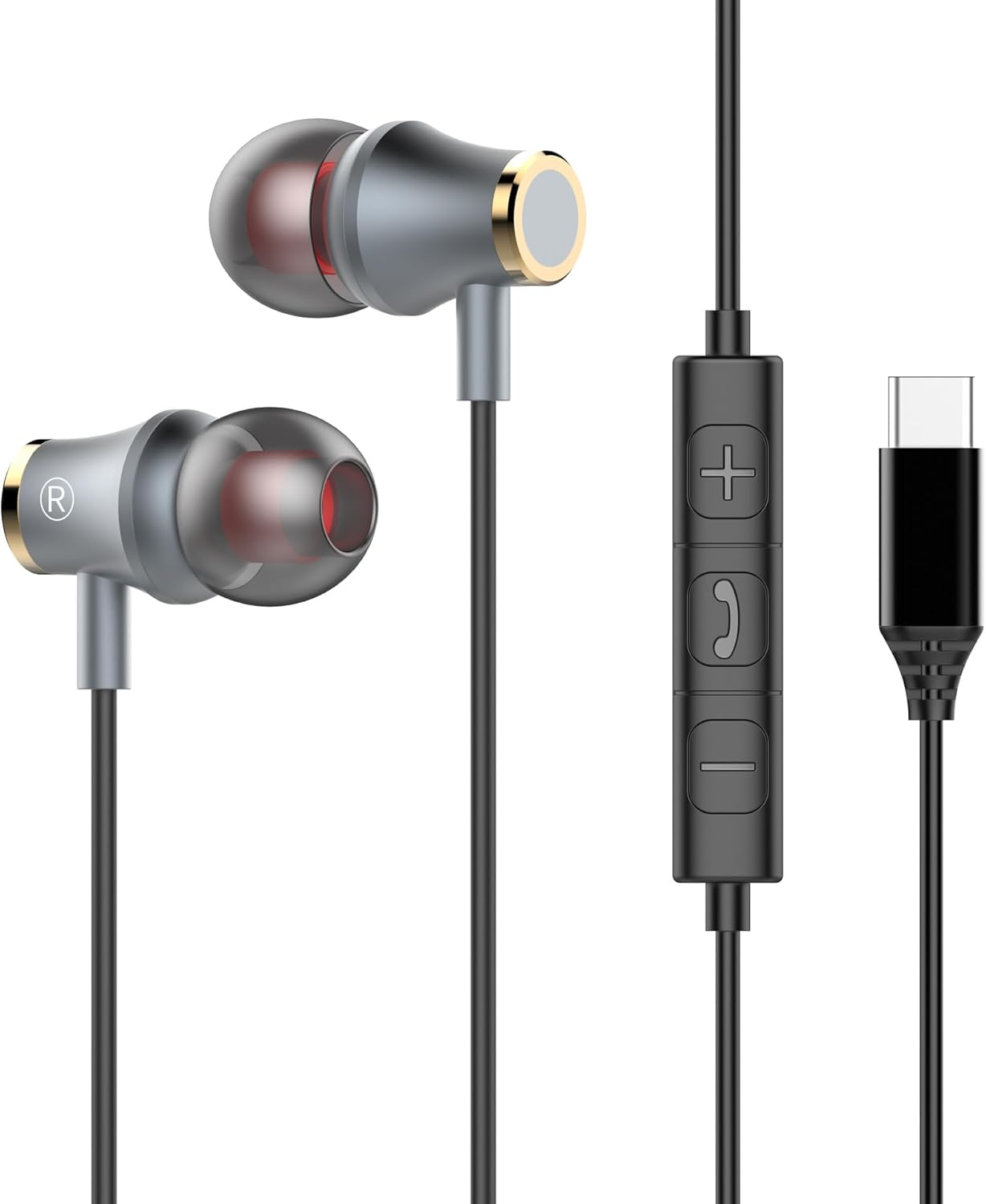 Moxtouz USB C In-Ear Headphones with Cable for Iphone image number 4