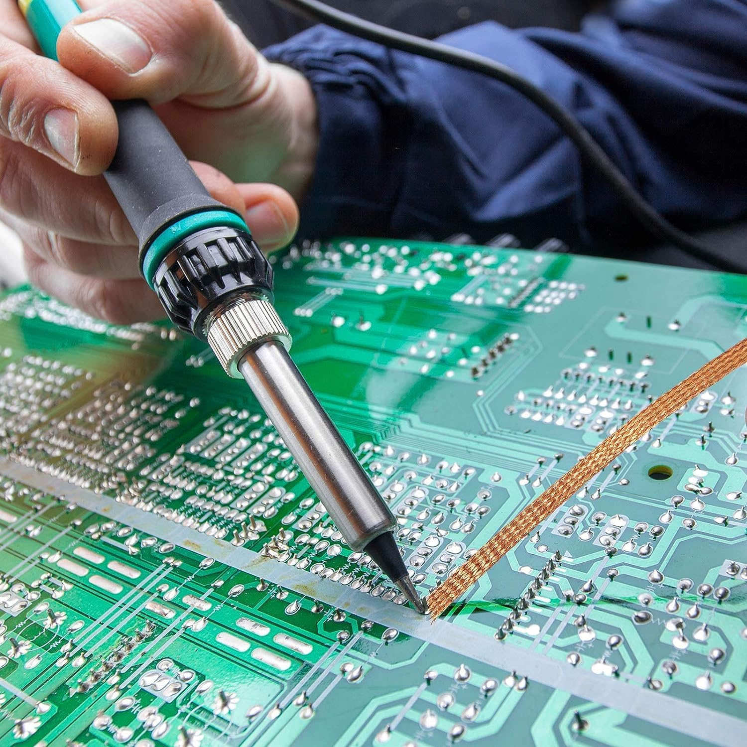 6 Pcs Solder Wick Solder No-Clean Braid Wick Set, 1.5 Meter Length Desoldering Braid Wick (2.0 Mm, 2.5 Mm, 3.0 Mm)