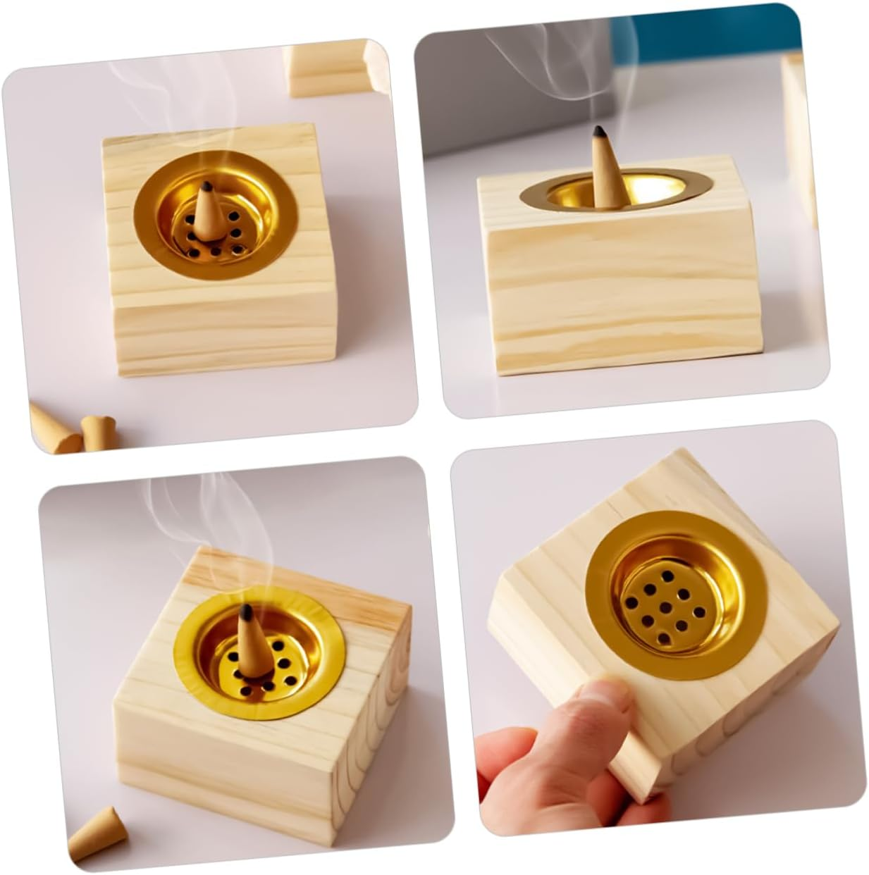 Desktop Incense Burner Vertical Incense Holder Tray Meditation Burner Home Products image number 3