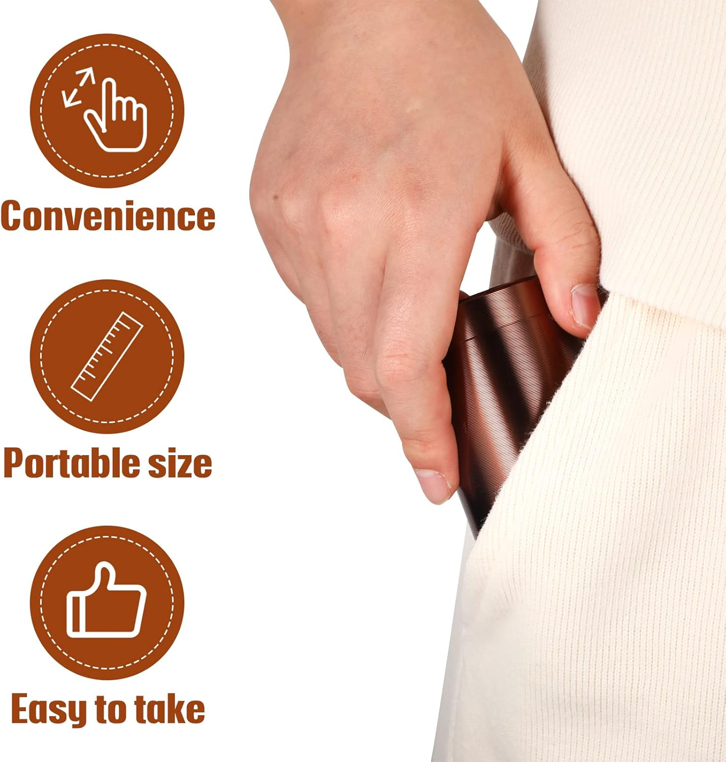 Roshtia 5 Pcs Portable Alloy Containers Multipurpose Waterproof Storage Containers Jar Airtight Containers Metal Tins for Tea Coffee Spices Traveling image number 5