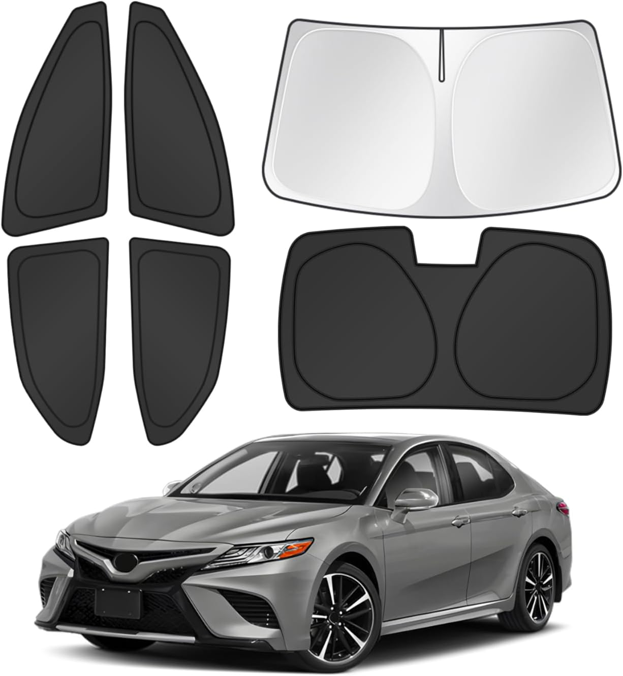 Canvcle Sunshades for 2023-2025 2026 Kia Sportage Accessories Windshield Sun Shade Side Rear Window Shade Cover Sun Visor Shield Privacy Protection for Camping Keep Vehicle Cool Black 8PCS image number 3