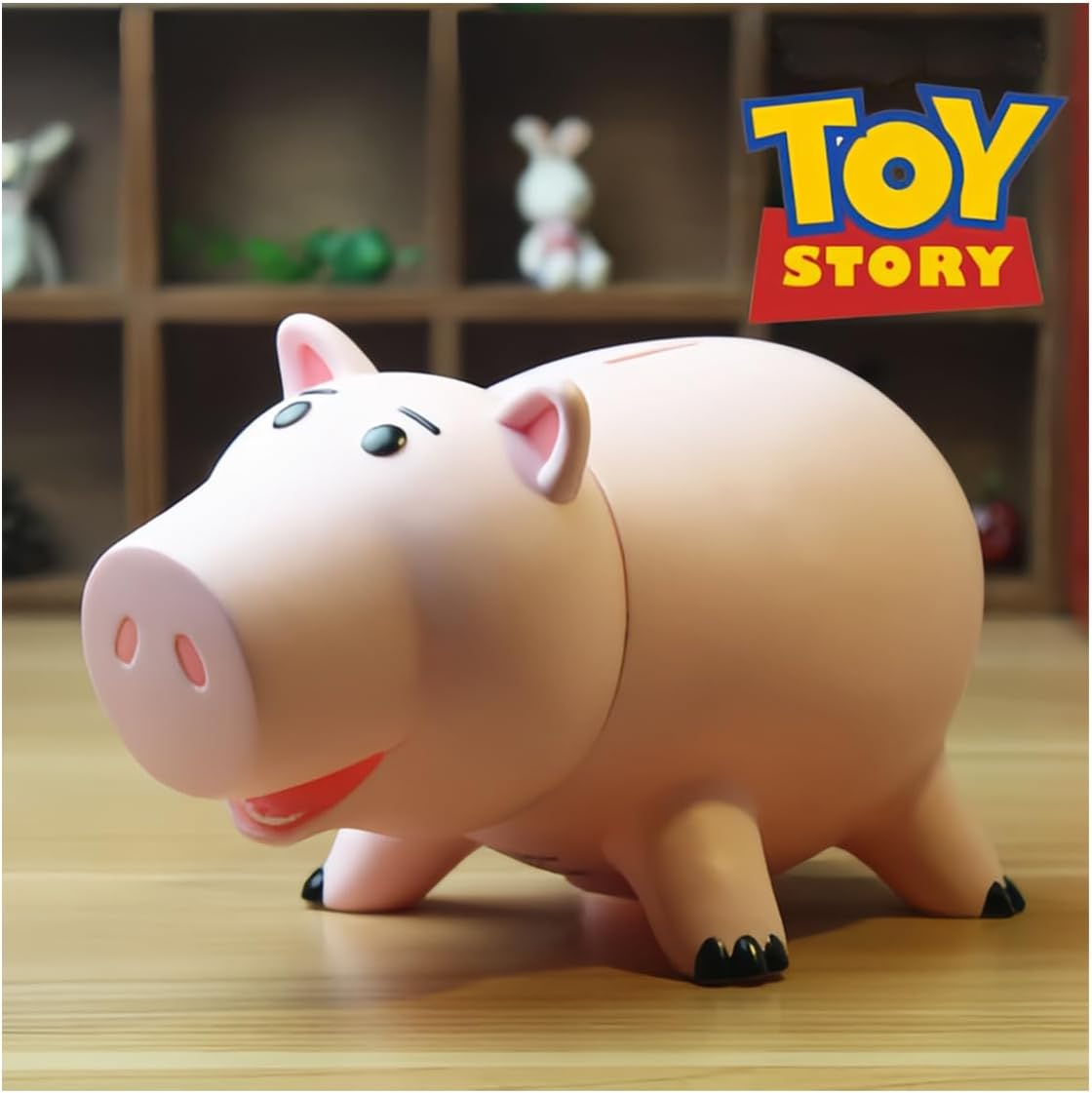 Creamily Hamm Piggy Bank Money Bank Kids Hamm Toy Story Money Bank Unbreakable Cute Pink Large Pig Money Box Plastic Saving Coin Bank for Kids Christmas Birthday