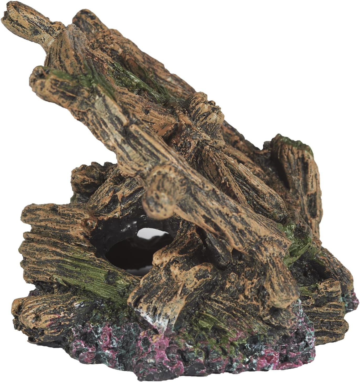 Pet Ting Shipwreck Wheel Aquatic Ornament - Aquarium Decoration - Vivarium Decoration image number 1