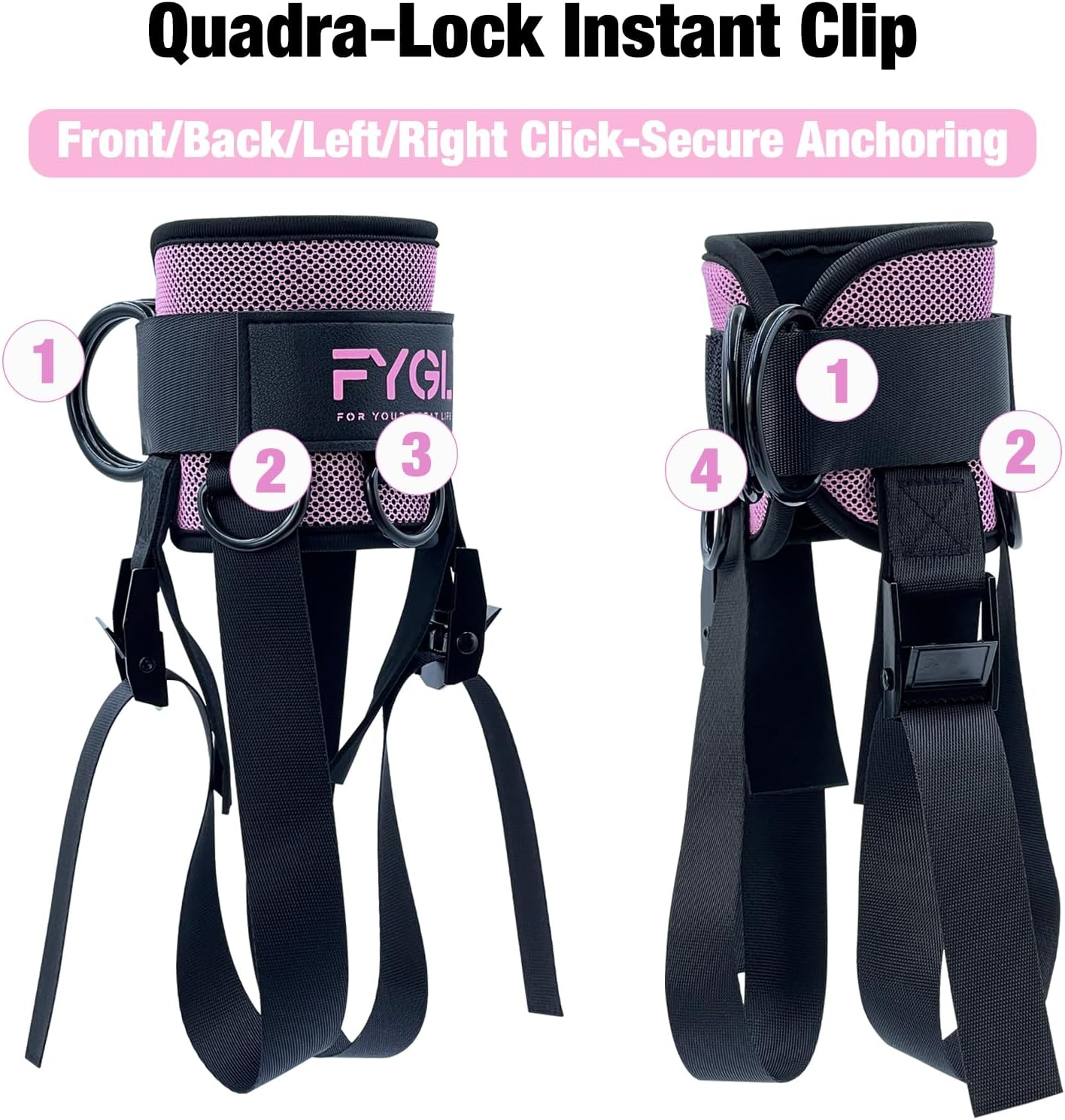 Ankle Straps for Cable Machine and Resistance Bands image number 5