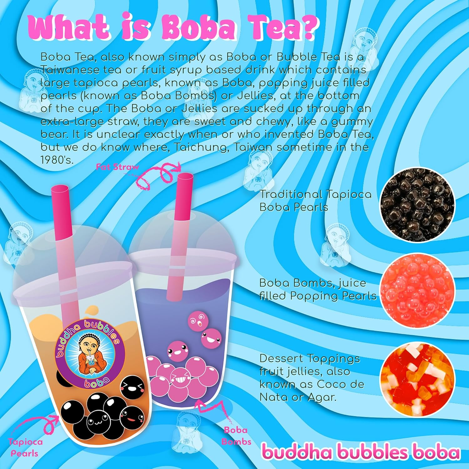 Premium TARO Boba Tea Real Tapioca Pearls Ready in 3 Minutes by Buddha Bubbles Boba (Taro) image number 4