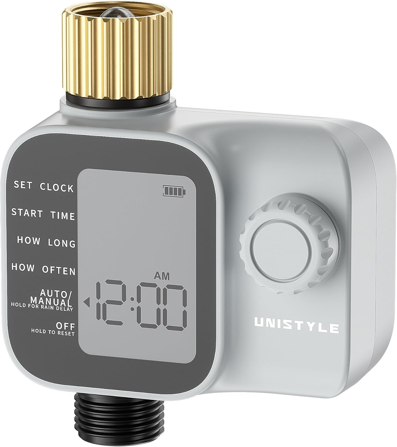 Water Timer, Sprinkler Timer with Industrial Brass Inlet, Easy to Set Up, Automatic/Manual/Delay Mode for Watering Hose, Programmable Garden Tap Irrigation System image number 1