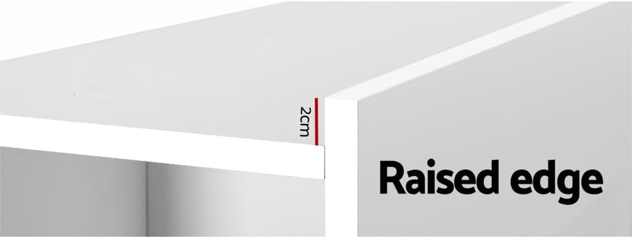 Artiss King Bed Headboard, 3-Tier Side Cube Shelves Headboards Tufted Beds Head Frame Base Upholstered with Engineered Wood, 195 X 28 X 111Cm, Modern Design White image number 1