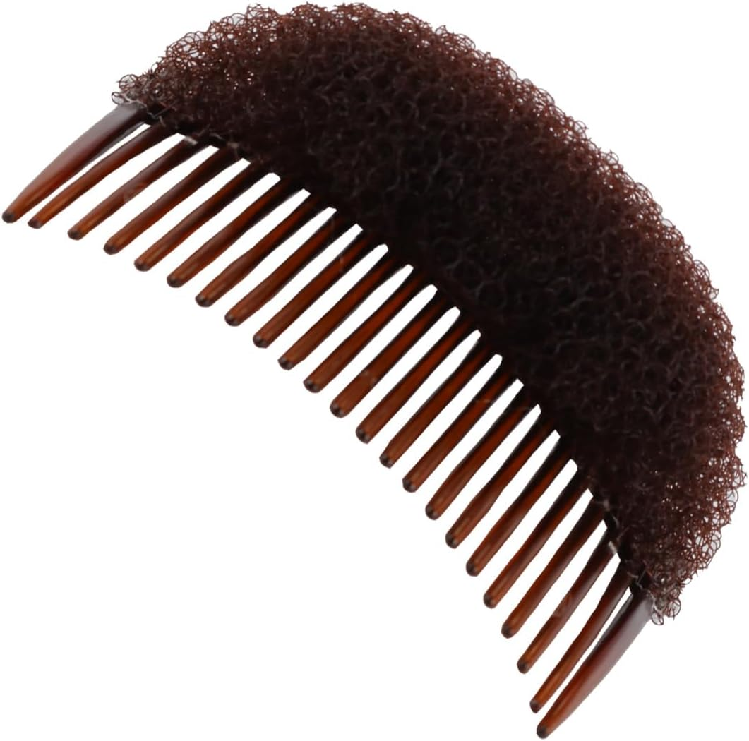 Gorise 1 Piece Brown Voluminous Styling Clip for Curly Hair Bun Maker Tool Comb Multifunctional Hair Accessory for Instant Hair Styling and Volume Enhancement