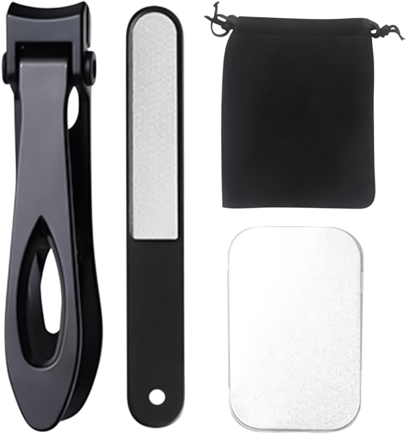 Toenail Clippers Set,Stainless Steel Grooming Fingernail Cutter Set - Anti-Splash Toenail Cutter Kit for Coworkers Teens Youth Son Friends Wife Girls - Silver image number 3