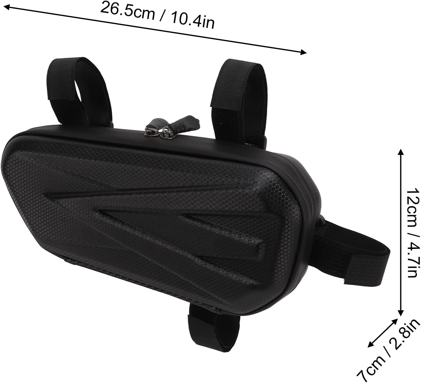 OUKENS Motorcycle Side Bag - EVA Waterproof Triangle Bag with Double Sealing Zipper, Fashionable Hard Shell Side Hanging Bag for Bike image number 4