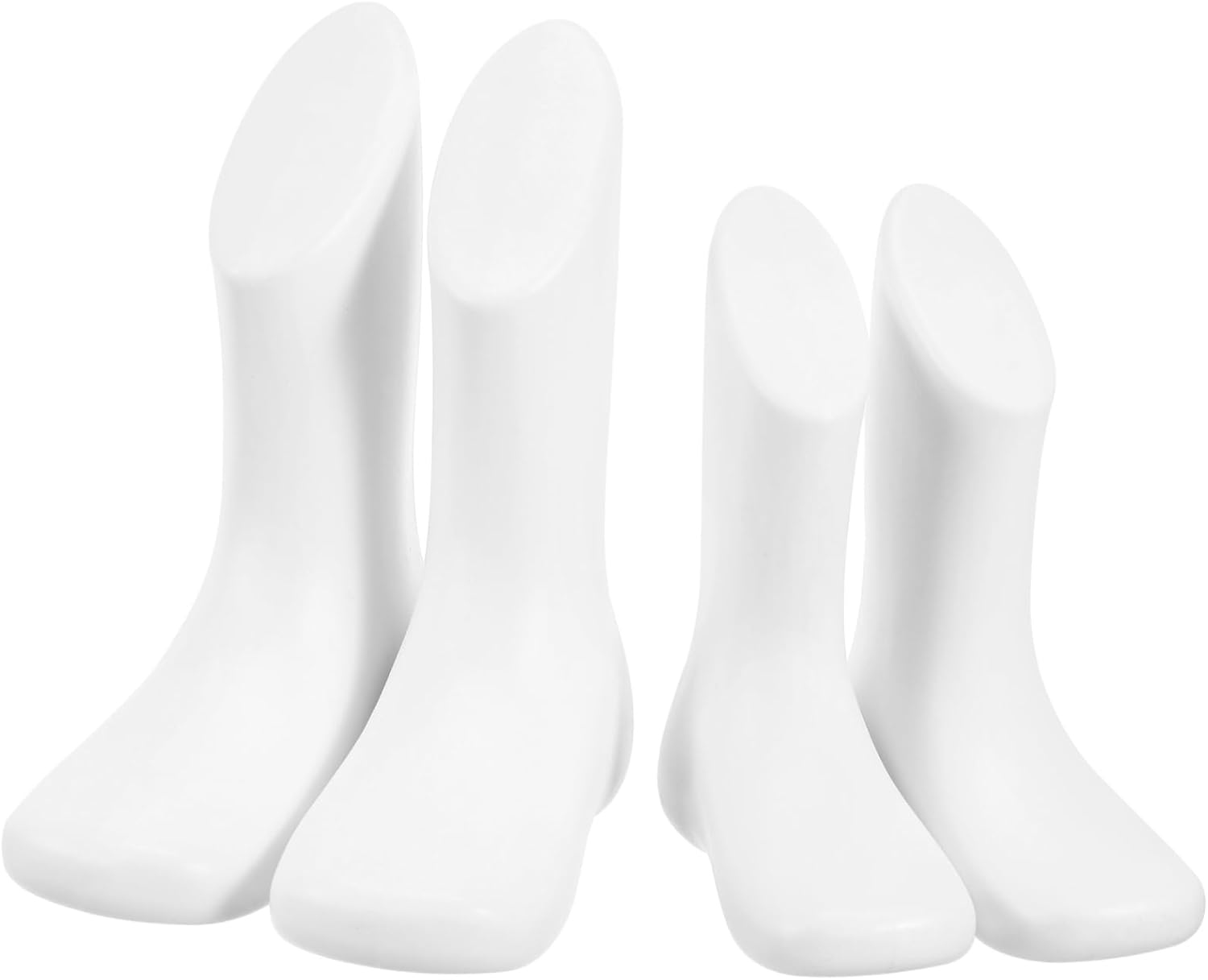 4Pcs Baby Shoe Mannequin Feet Small Plastic Foot Model for Shop Accessory White and Skin Tone 11.5Cm 14Cm image number 1