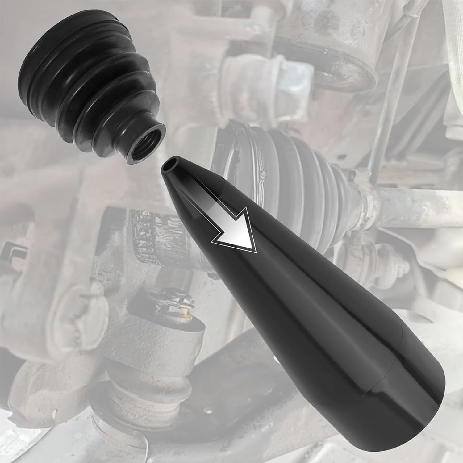 CV Joint Boot Installation Tool Kit - Professional Cone Expander for Stretching & Mounting Axle Boots (4.3" Opening) - Universal CV Boot Stretcher Tool for Automotive Repair image number 5