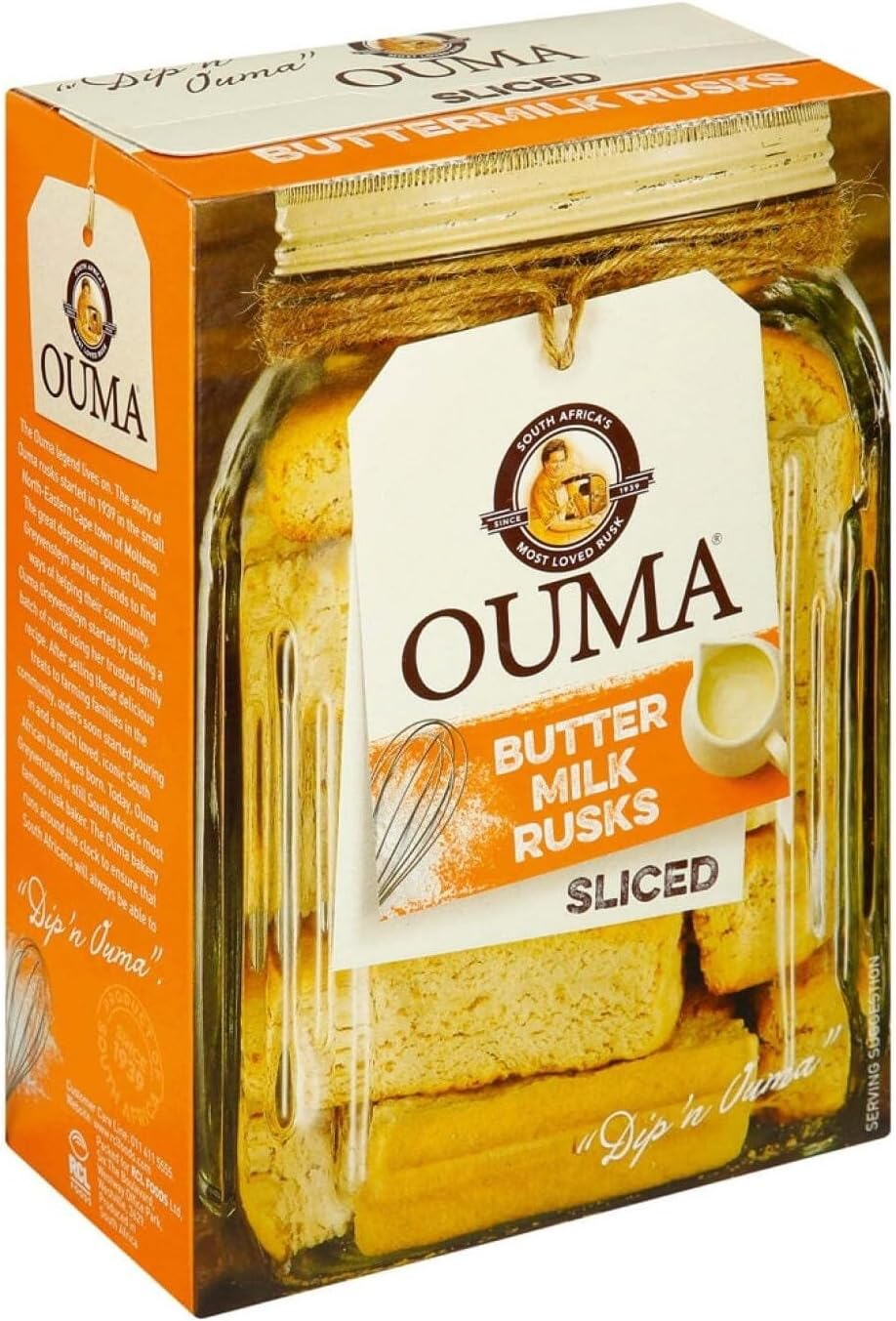 Ouma Buttermilk Sliced Rusks 450 G image number 1