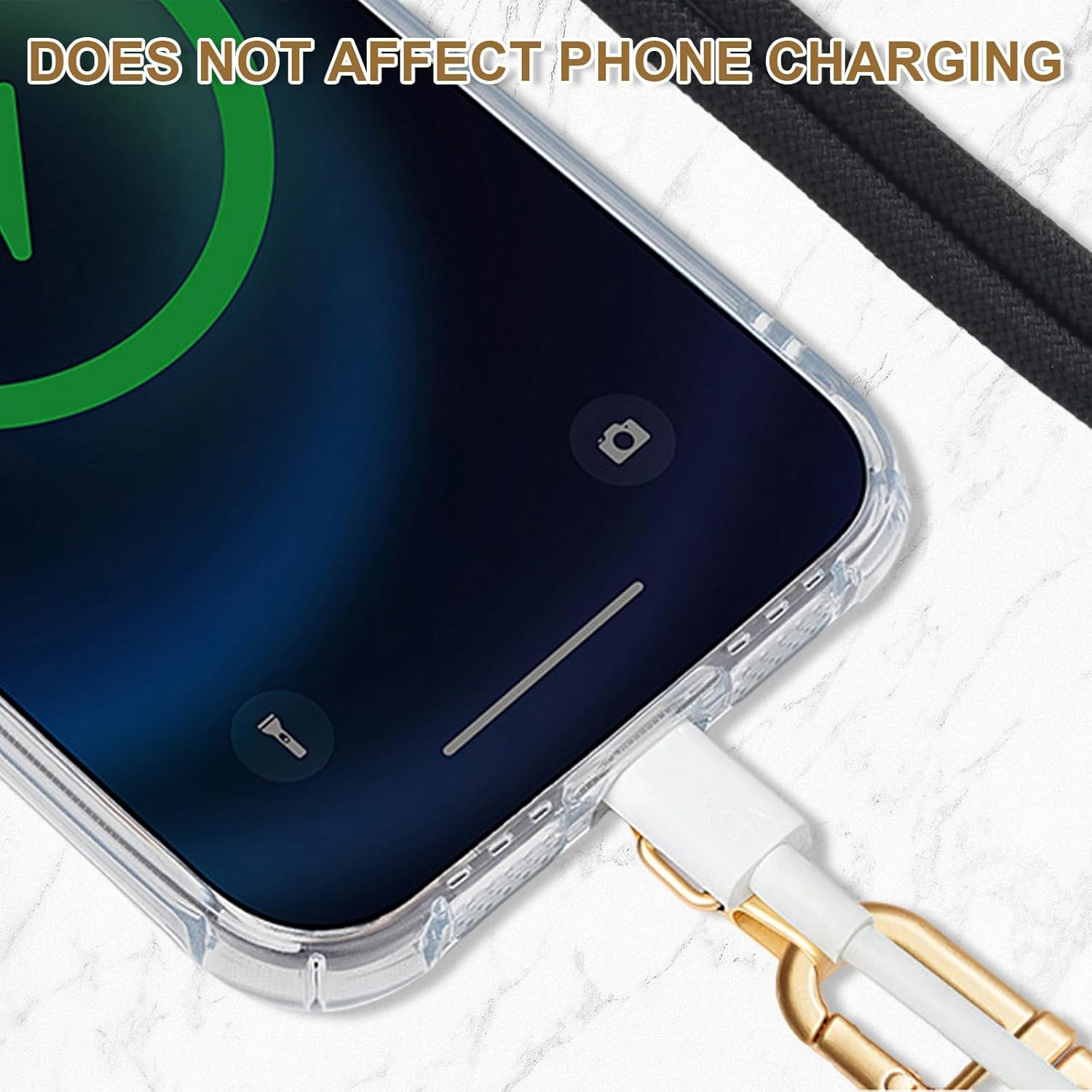 ZANZER Universal Phone Lanyard Crossbody Phone Strap, Adjustable Neck Strap Metal Buckle Cell Phone Cord Strap Compatible with Most Mobile Phone - Azure image number 6