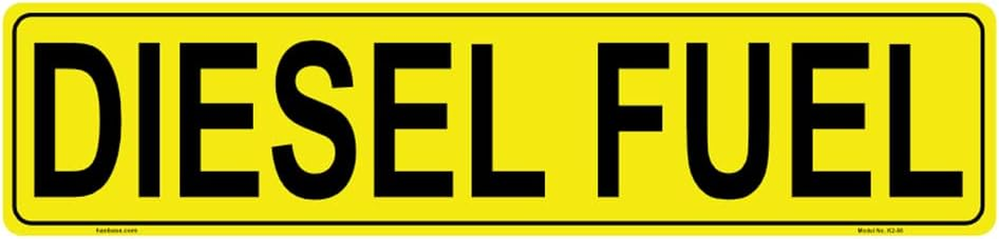 Haobase 4 Pcs Diesel Fuel Sign Sticker - 21.5 Cm X 5 Cm - Self Adhesive Vinyl image number 1