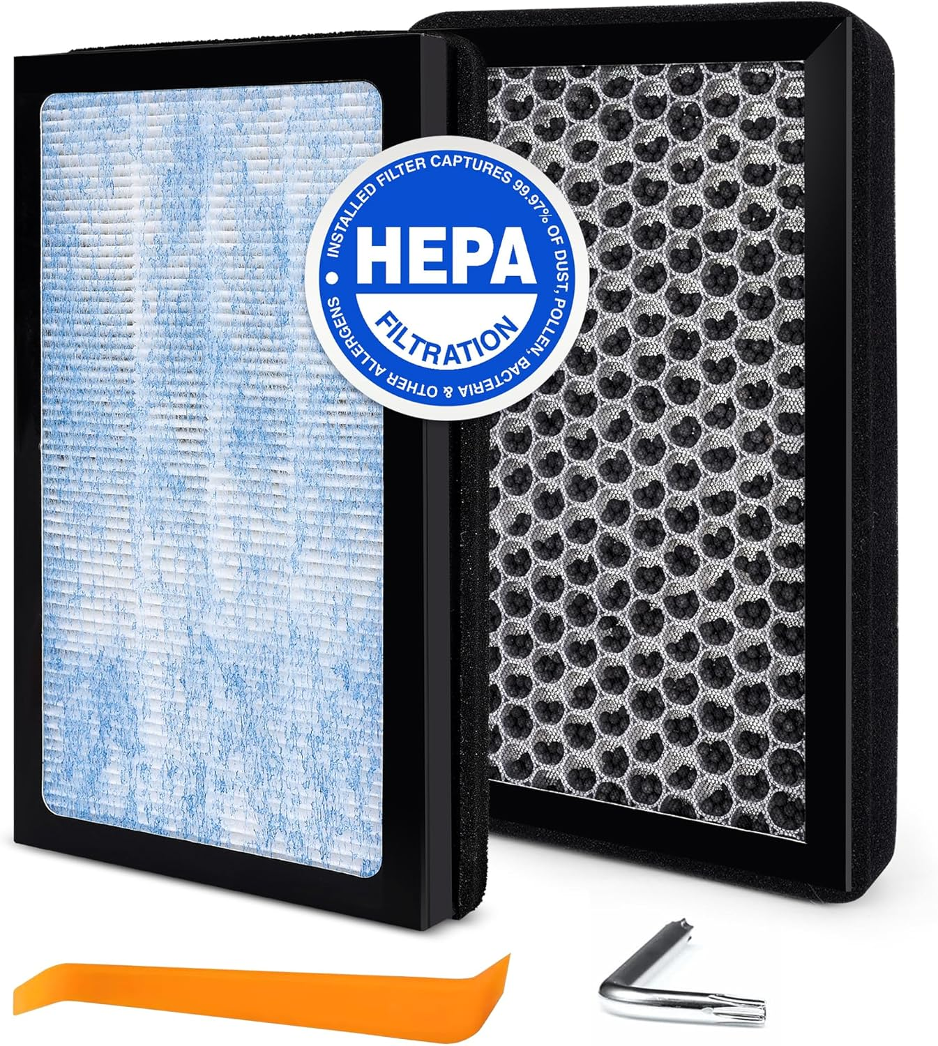 Tesla HEPA Cabin Air Filter with Activated Carbon, Air Conditional Replacement Accessories Compatible with Tesla Model 3 2016 to 2026+ Highland Model Y 2020 to 2026+ Juniper (2 Pack) image number 6
