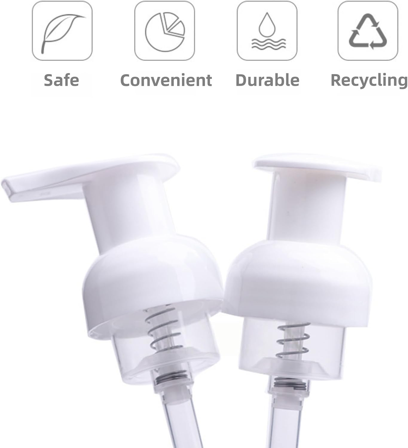 WEBXMZDQ 3 Packs of 8-Ounce (250Ml) Foam Soap Dispenser Pump Bottles, Empty and Refillable Container Bottles, Liquid Soap - Kitchen, Bathroom, Rich Foam.