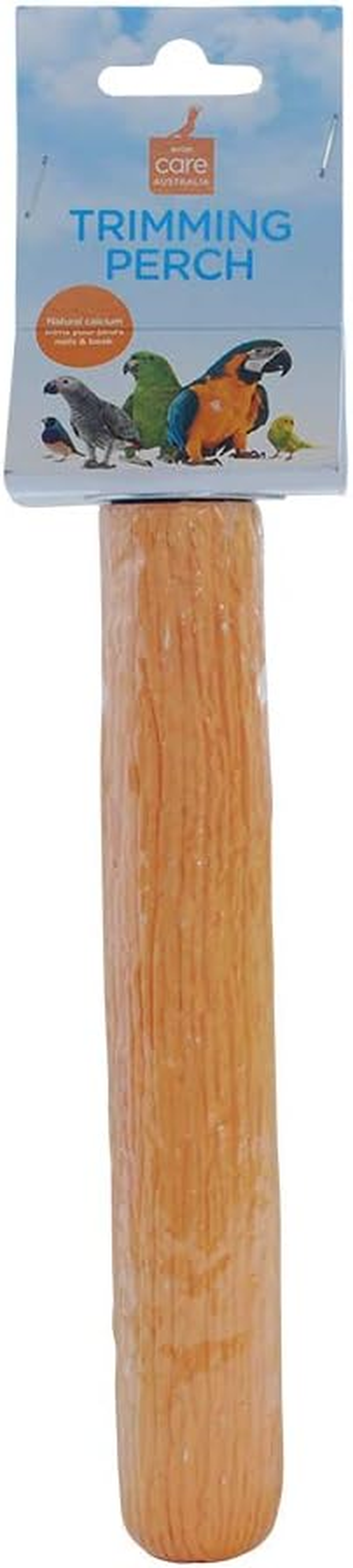 Avian Care Bird Calcium Perch 14Cm, Pink &ndash; Natural Beak & Nail Trimmer, Calcium Supplement for Birds, Tapered Design Reduces Stress on the Leg & Foot Muscles, Easy to Attach image number 3