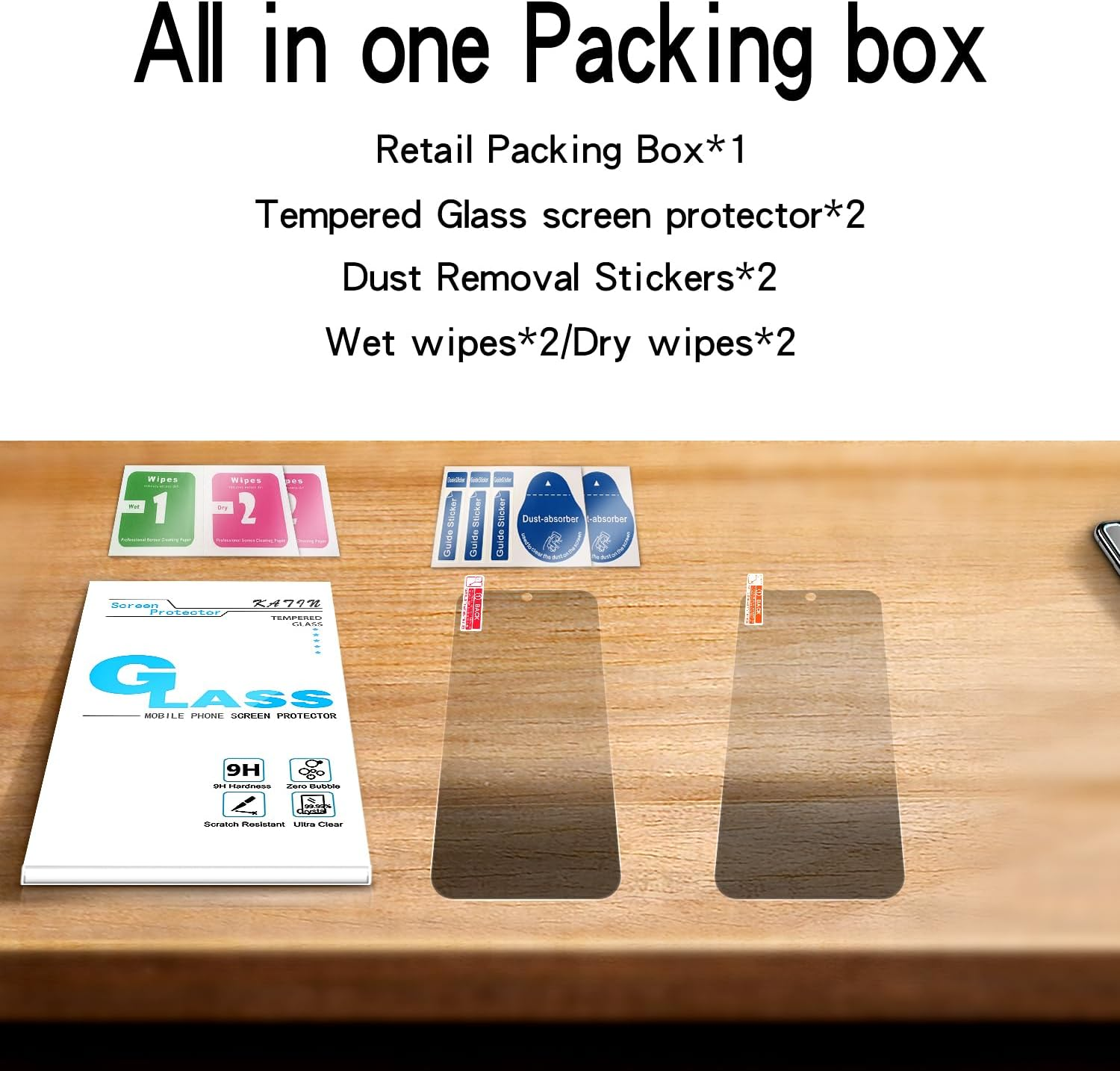 KATIN 2 Pack Privacy Screen Protector for OPPO Find X9 Pro and Oneplus 15, 9H anti Spy Tempered Glass, anti Scratch, Bubble Free image number 2