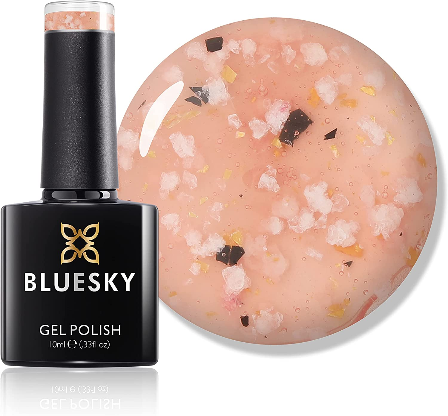 Bluesky Dancing Dahlia Flower Gel Nail Polish 10 Ml, Orange