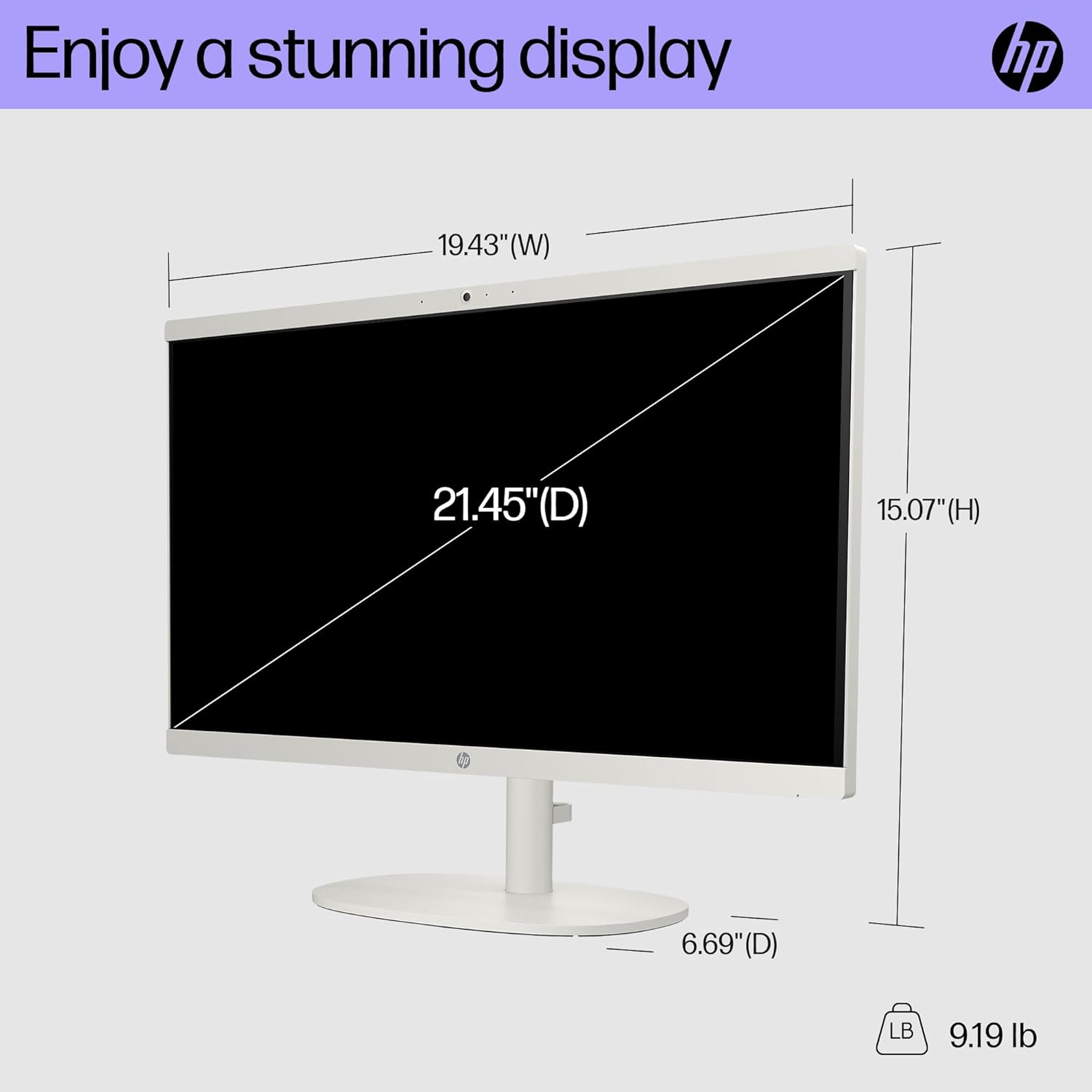 HP Omnistudio X All-In-One Desktop PC, 27" 4K IPS Display, Intel Core Ultra 5, Intel Arc Graphics, 8GB RAM, 512GB SSD, Windows 11 Home, B&O Audio, 5MP IR Camera, BD1E9PA image number 1