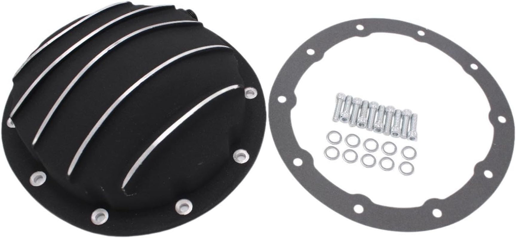 Differential Covers with 10 Bolts 8.5" 8.6" Repair Parts Compatible Black Sturdy Professional Install Accessory Aluminum image number 6